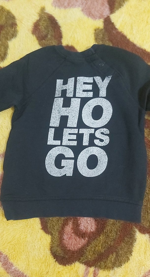 Siyah Ramones Baskılı Erkek Sweatshirt - Görsel 2