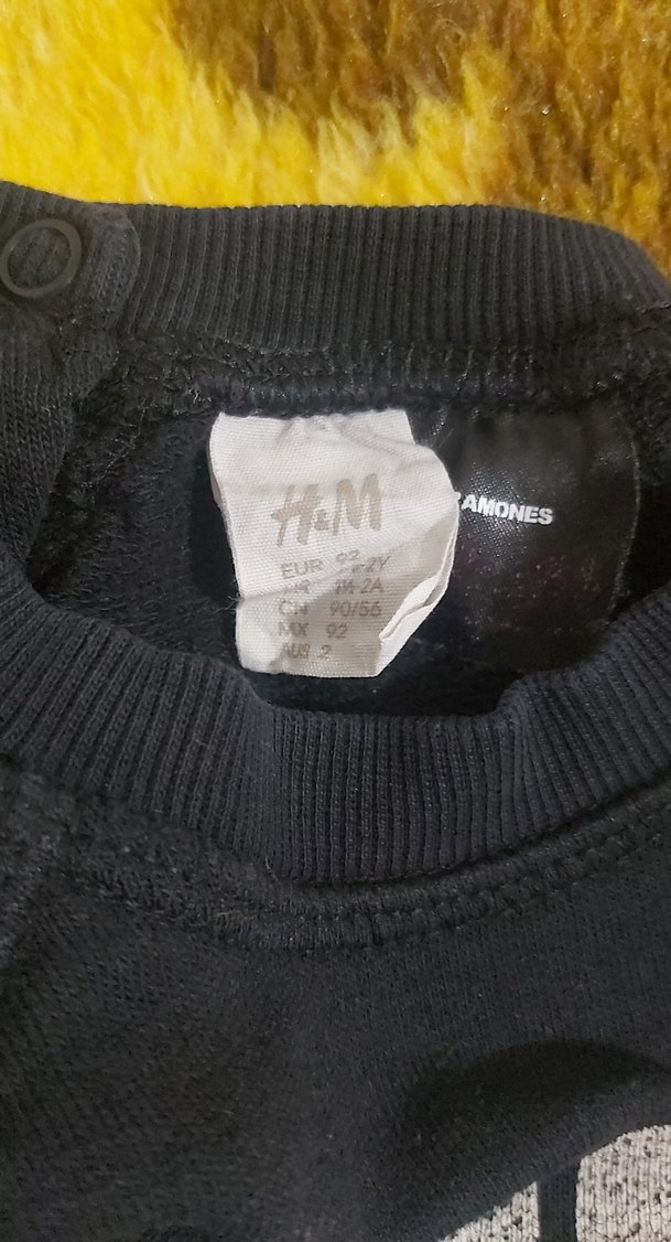 Siyah Ramones Baskılı Erkek Sweatshirt - Görsel 3