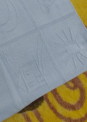 Nakışlı Açık Mavi Bebek Battaniyesi - Görsel 3