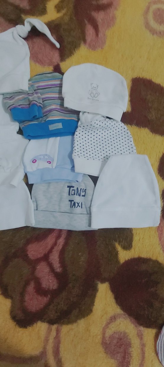 Bebek Erkek Beyaz Pamuklu Örgü Takım - Görsel 3