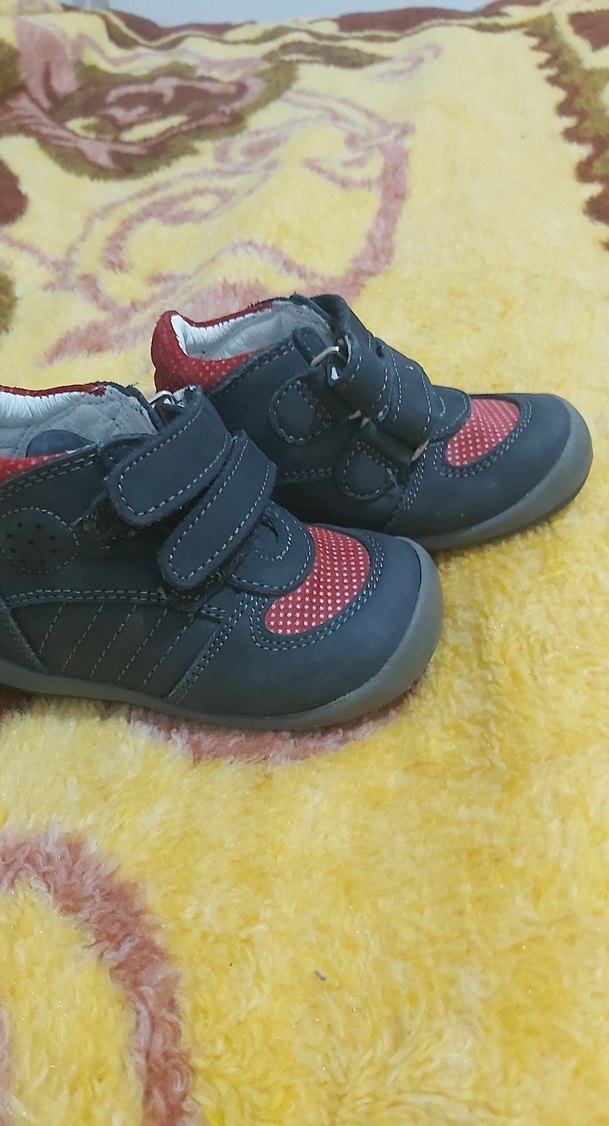 Koyu Kırmızı Erkek Bebek İlk Adım Ayakkabısı - Görsel 2