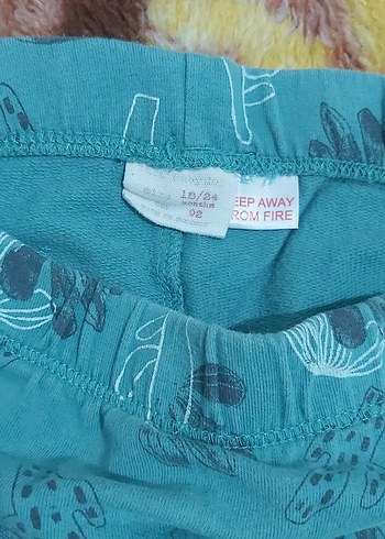 Kız Çocuk Mavi Desenli Tayt - Görsel 2