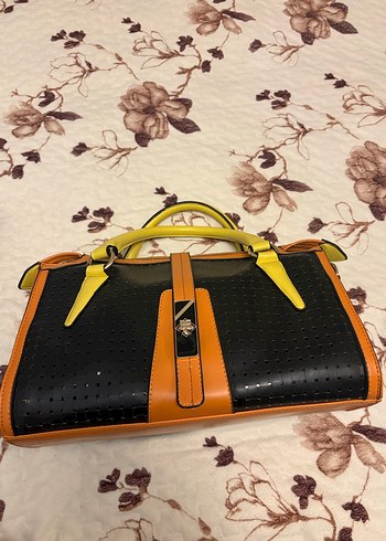 Kadın Çok Renkli Deri Omuz Çantası - Görsel 2