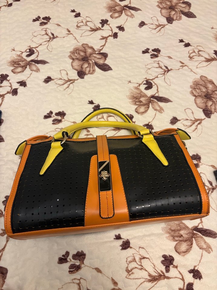 Kadın Çok Renkli Deri Omuz Çantası - Görsel 2