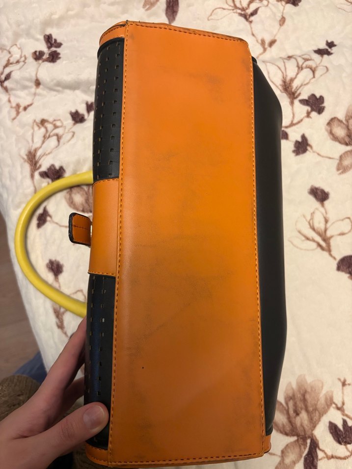 Kadın Çok Renkli Deri Omuz Çantası - Görsel 4