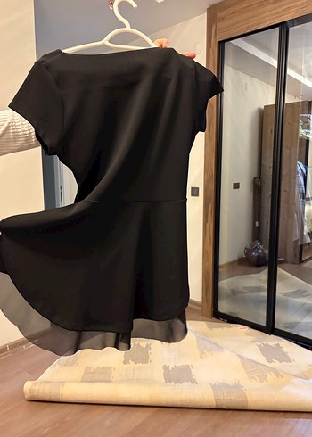 Jument kadın önü kısa arkası uzun şifon bluz - Görsel 2