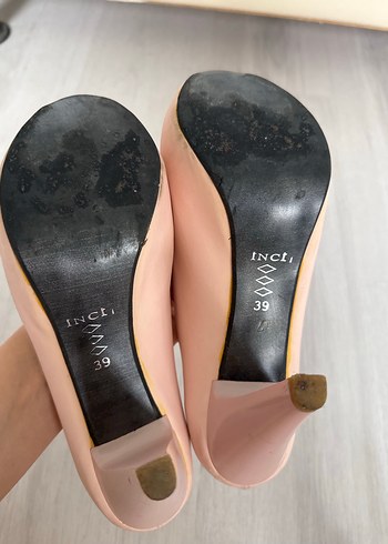 Pembe Fiyonklu Topuklu Ayakkabı - Görsel 4