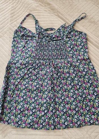 Çiçek Desenli Askılı bluz - Görsel 3