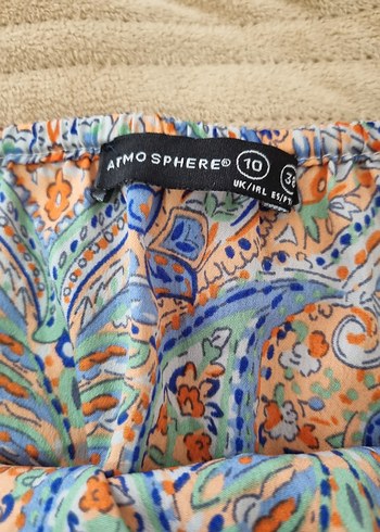 Kadın Çok Renkli Bohem Kısa Tulum - Görsel 2