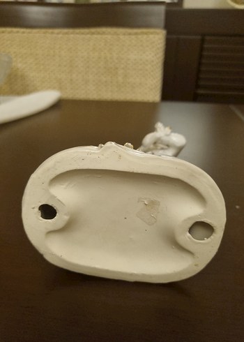 Beyaz Parlak Seramik Figüri Antika - Görsel 2