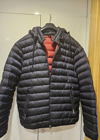 Lacivert Kapüşonlu Erkek Mont - Görsel 2