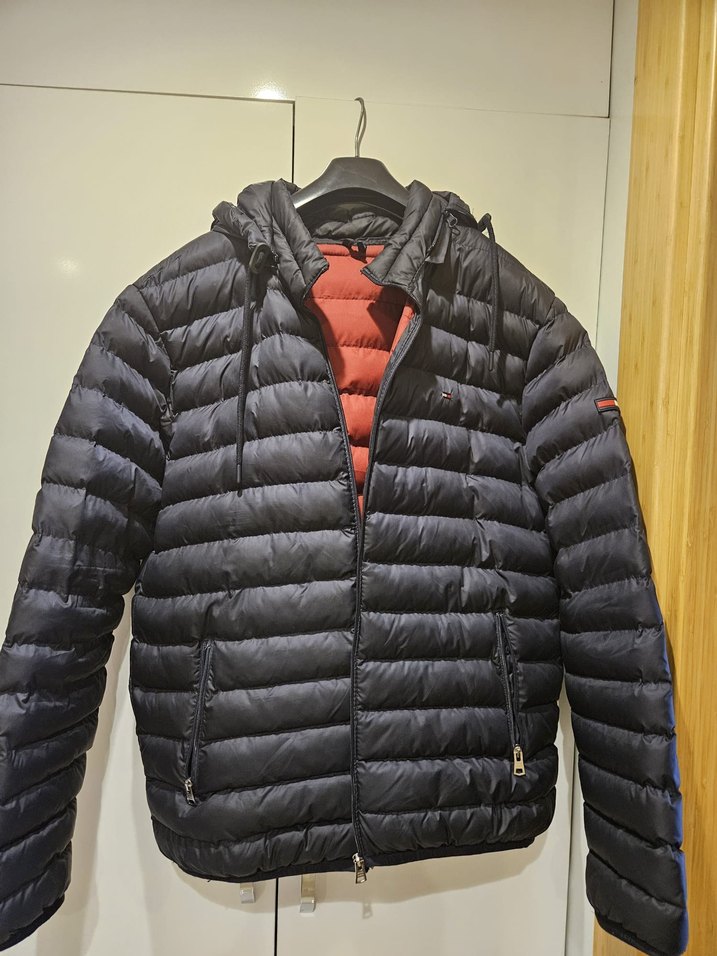 Lacivert Kapüşonlu Erkek Mont - Görsel 2