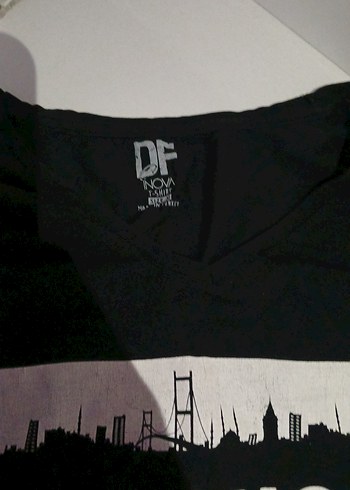 Siyah Pamuklu Rahat Kesim Baskılı Hamile Tişörtü - Görsel 2