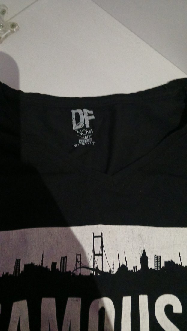 Siyah Pamuklu Rahat Kesim Baskılı Hamile Tişörtü - Görsel 2