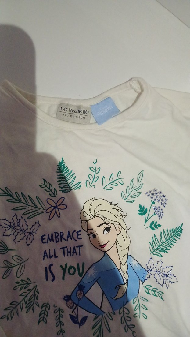 Kız Çocuk Uzun Kollu Baskılı Tişört - Görsel 2