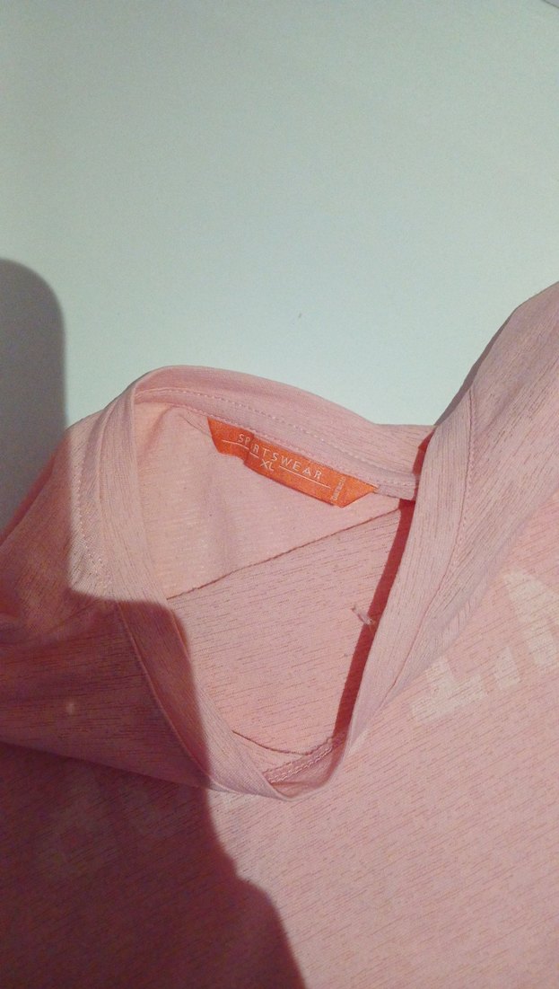 Pembe Pamuklu Baskılı Hamile Tişörtü - Görsel 2