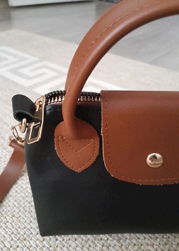 Kahverengi Tokalı Deri Kadın Çanta - Görsel 3