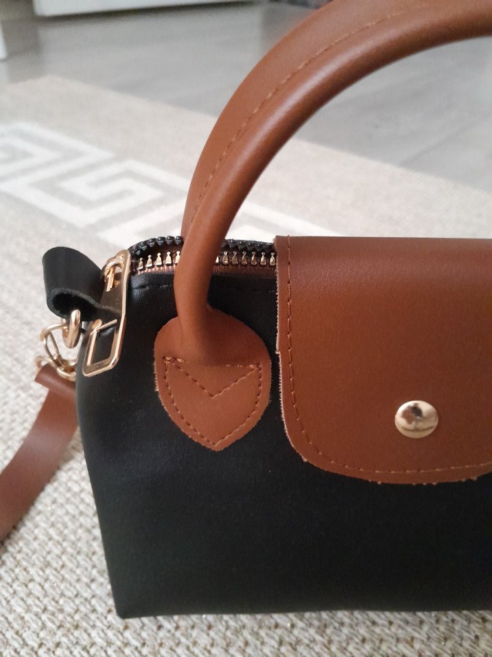 Kahverengi Tokalı Deri Kadın Çanta - Görsel 3