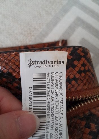 Kahverengi Yılan Desenli Deri Kadın Çanta - Görsel 4