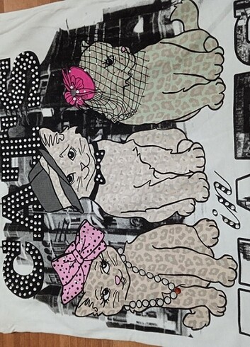 Taşlı Koton tişört - Görsel 6