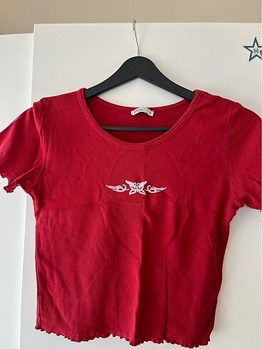 Kırmızı croptop
