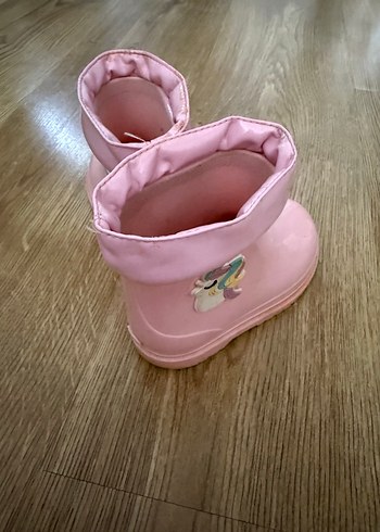 24 Beden pembe Renk Kız Çocuk Pembe Lastik Çizme igor