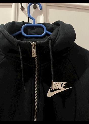 Nike Nike Siyah Kapüşonlu Fermuarlı Sweatshirt