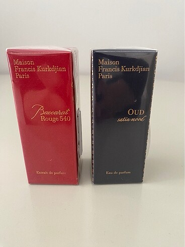 Baccarat Rouge 540 & Oud satin Mood ikili paket
