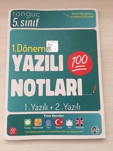 Tonguç 5.Sınıf 1.Dönem Yazılı Notları