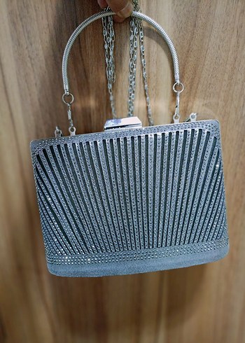 Gri Metal Tokalı Yüksek Topuklu Kadın Abiye Ayakkabı - Görsel 7