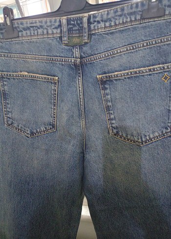 Gri Kemerli Salaş Midi Kot Pantolon - Görsel 3