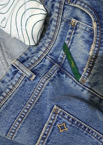 Gri Kemerli Salaş Midi Kot Pantolon - Görsel 10