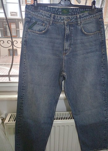 Gri Kemerli Salaş Midi Kot Pantolon - Görsel 2