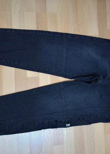 Erkek Siyah Bol Kesim Denim Pantolon - Görsel 13