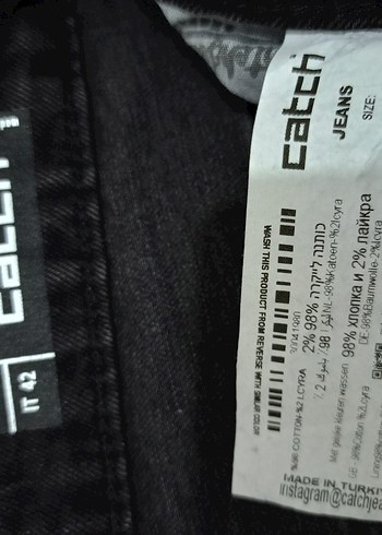 Erkek Siyah Bol Kesim Denim Pantolon - Görsel 6