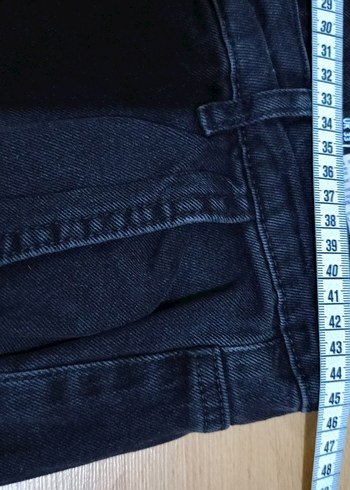 Erkek Siyah Bol Kesim Denim Pantolon - Görsel 8