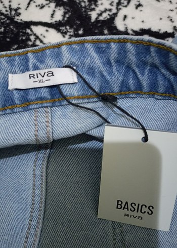 Uzun Mavi Denim Salaş Etek - Görsel 7