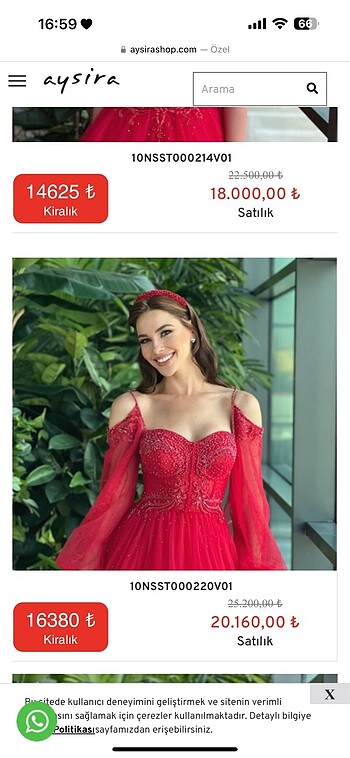 m Beden Kına Elbisesi