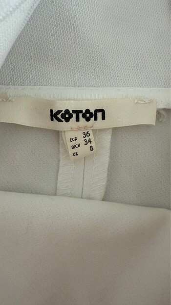 Koton Koton beyaz elbise