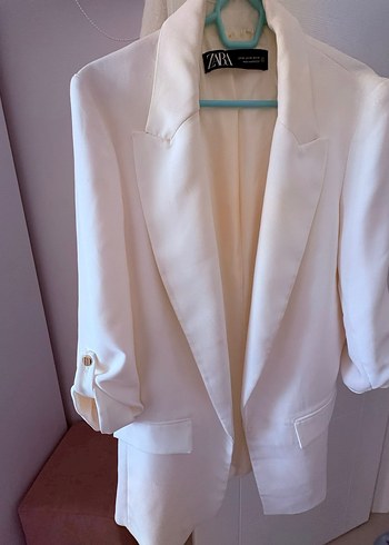 s Beden beyaz Renk Zara blazer ceket