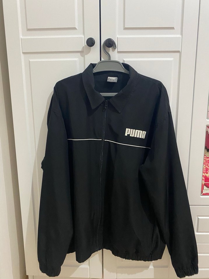 Puma Siyah Fermuarlı Erkek Yağmurluk - Görsel 2