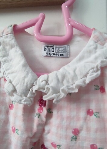 HelloBaby KİRAZ DESENLİ HELLO BABY ELBİSE