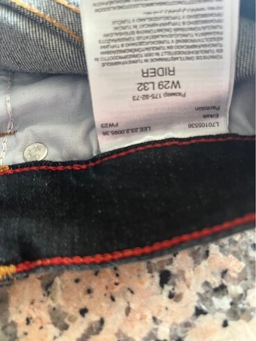 32 Beden Lee kot pantolon