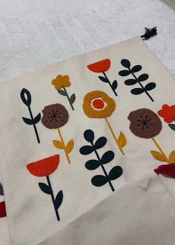 Renkli Nakışlı Bohem Yastık Kılıfı - Görsel 2