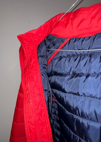 Kırmızı Fermuarlı Kadın Kışlık Mont - Görsel 2