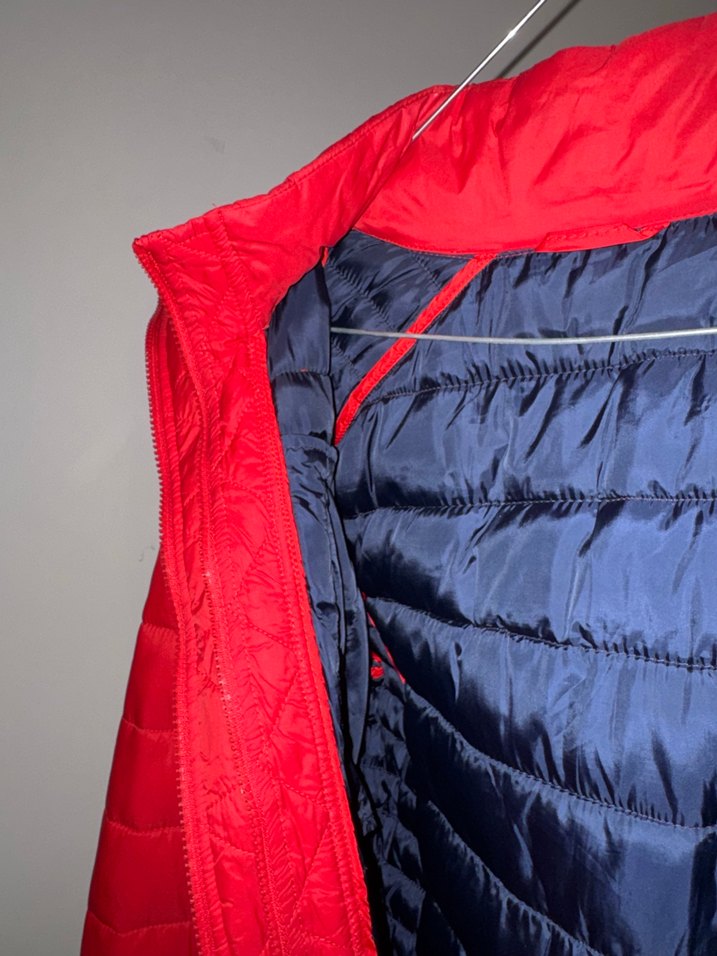 Kırmızı Fermuarlı Kadın Kışlık Mont - Görsel 2