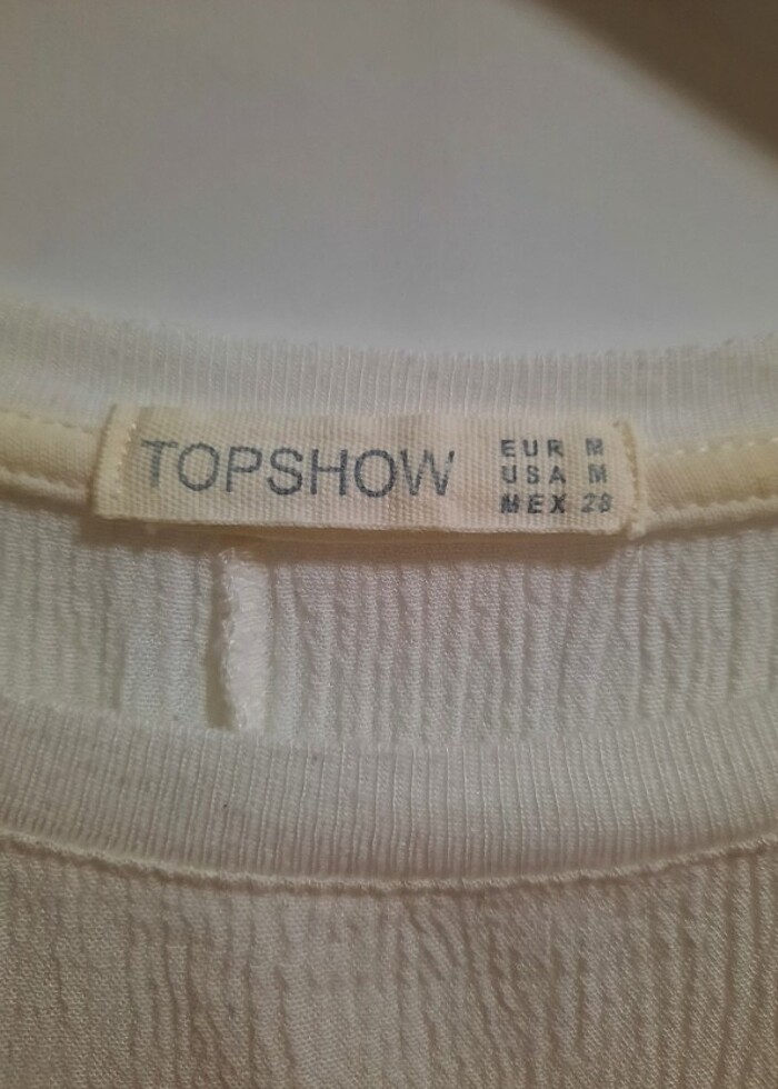 dantelli ekru bluz - Görsel 3