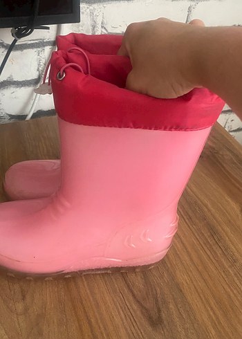 33 Beden Pembe Kız Çocuk Lastik Çizme
