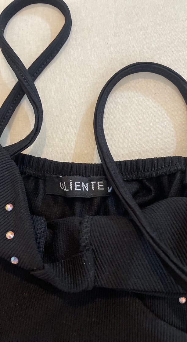 Siyah Payetli Göğüs Detaylı Midi Bustiyer - Görsel 2