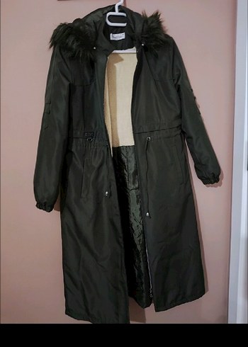 haki  yeşili Kadın Kaban 40 bedenden 46 ya kadar bedene olur - Görsel 3